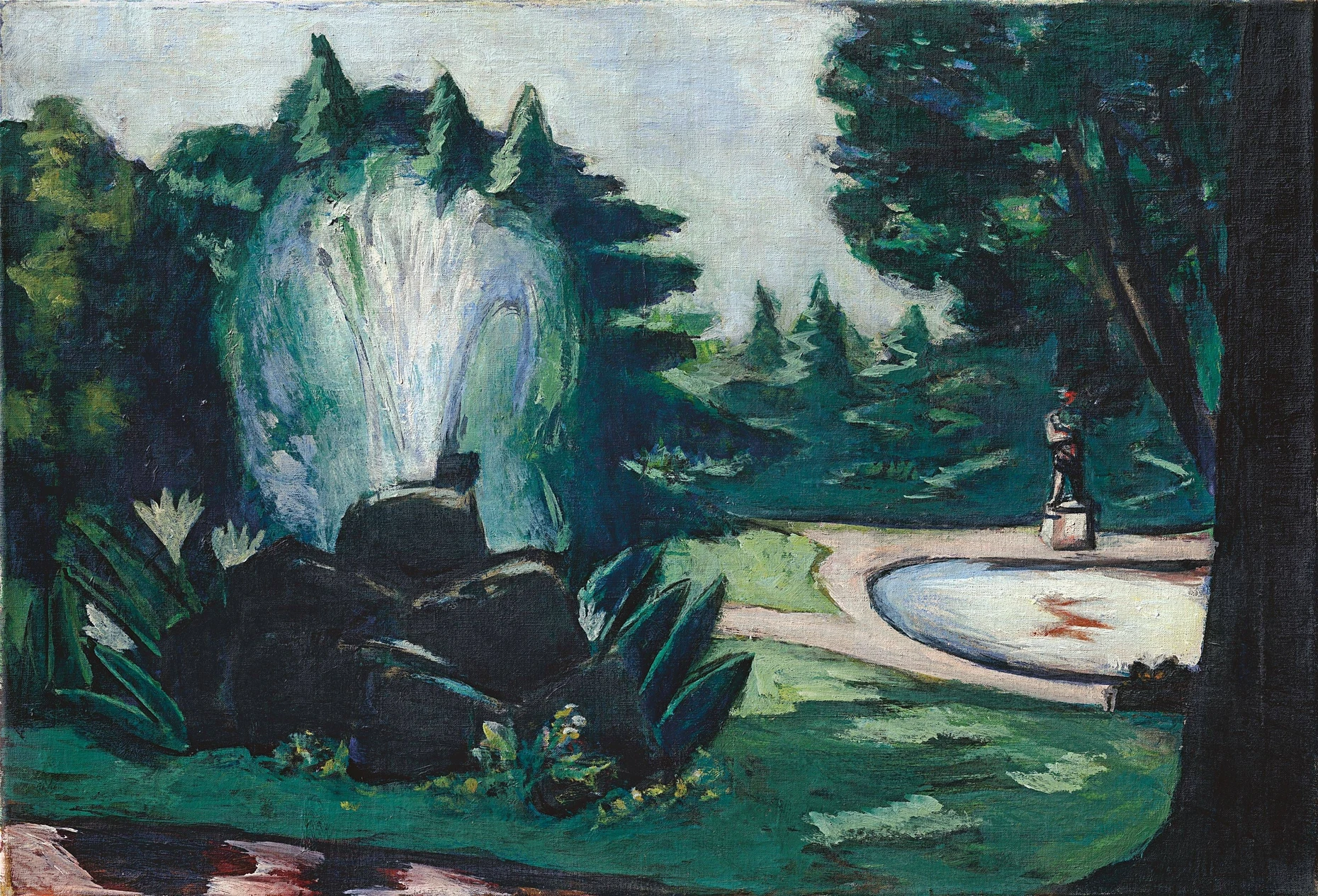 Bild des Jahres 1936: Max Beckmann, „Springbrunnen in Baden-Baden“, Öl auf Leinwand, 65 mal 95 Zentimeter, Taxe 400.000 bis 600.000 Euro