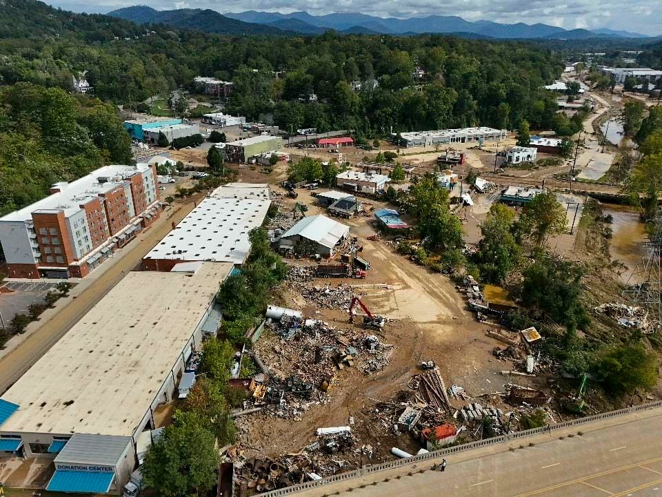 Asheville nach dem Hurrikan: Makler hatten die Stadt vorher als klimaresistent beworben.