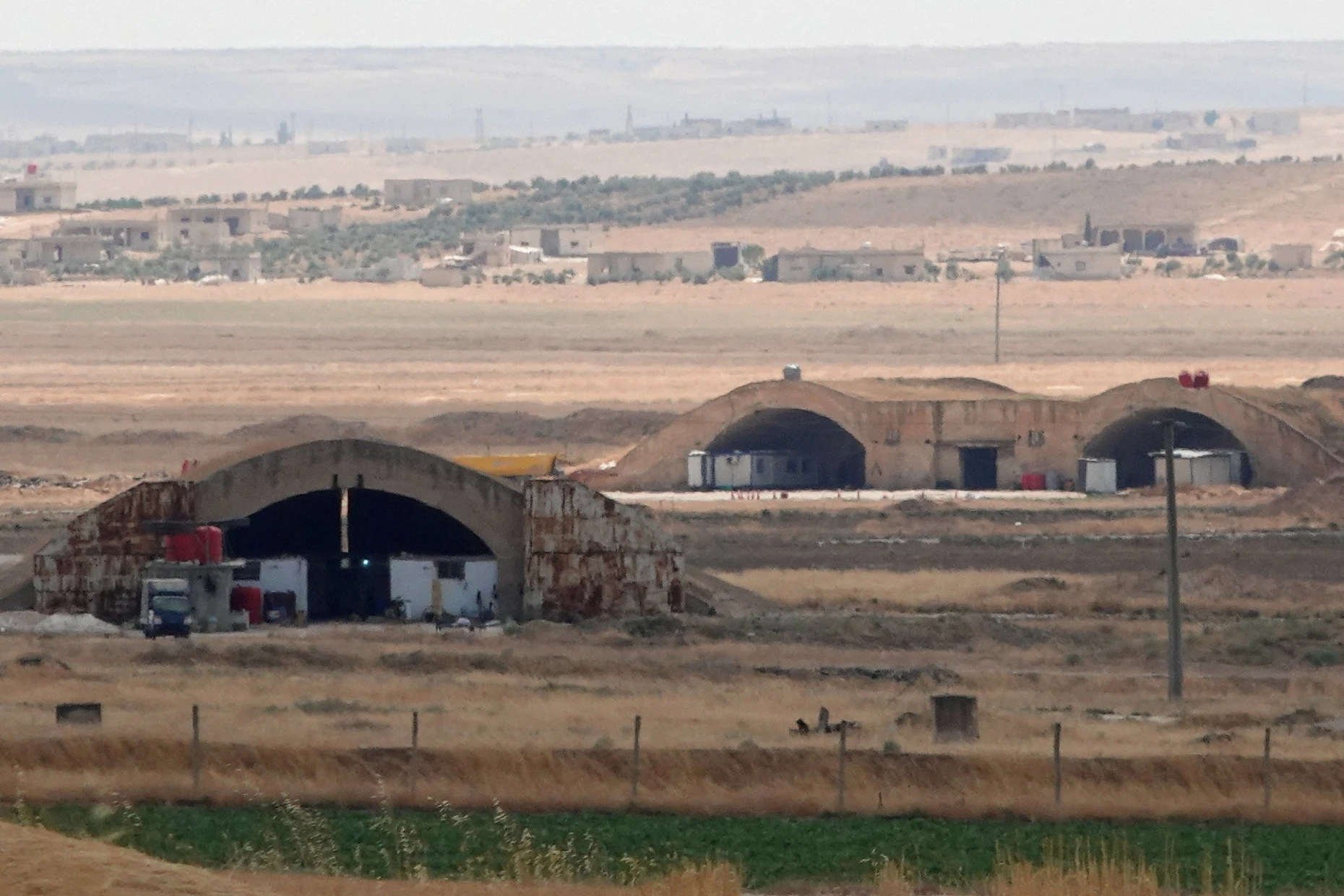 Die Luftwaffenbasis Abu al-Duhur im Nordwesten Syriens am 18. August