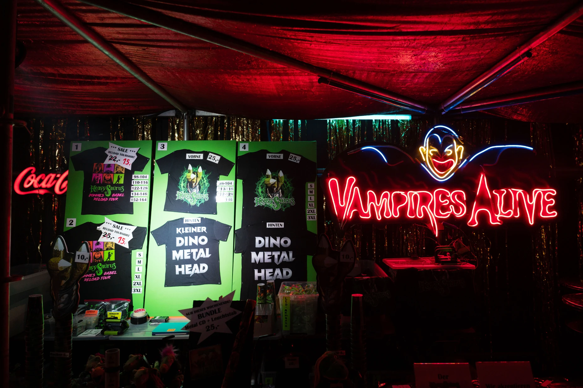 Der Merch-Stand in Wetzlar