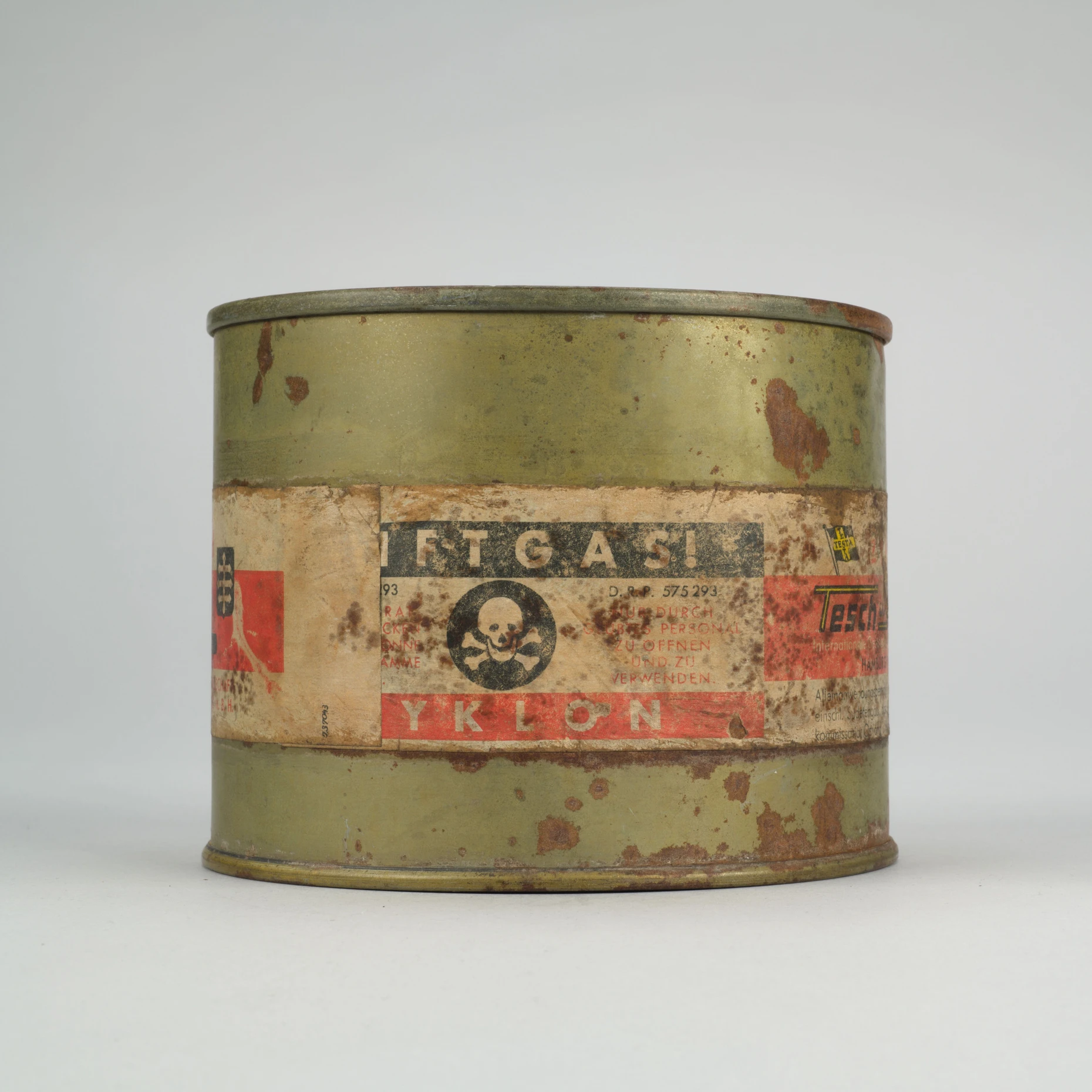 Zeugnis des Massenmords: eine Dose des Giftgases Zyklon B aus Auschwitz