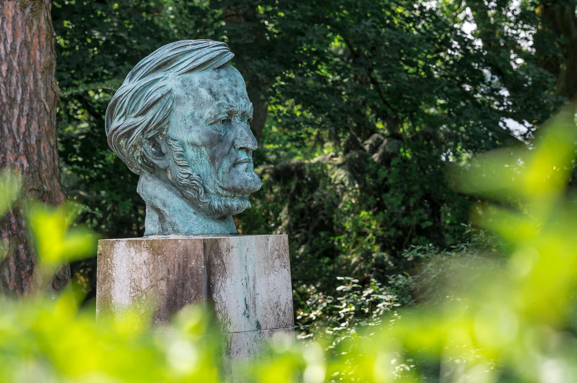 Wagner-Büste des Bildhauers Arno Breker am Grünen Hügel in Bayreuth