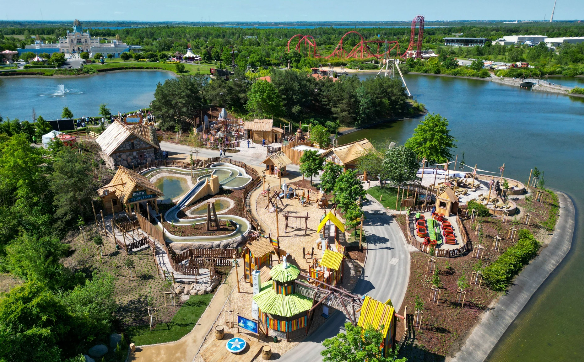  das neue Idefix-Abenteuerland im Belantis-Park bei Leipzig. In den Asterix-Park Deutschland sollen rund 100 Millionen Euro investiert werden.