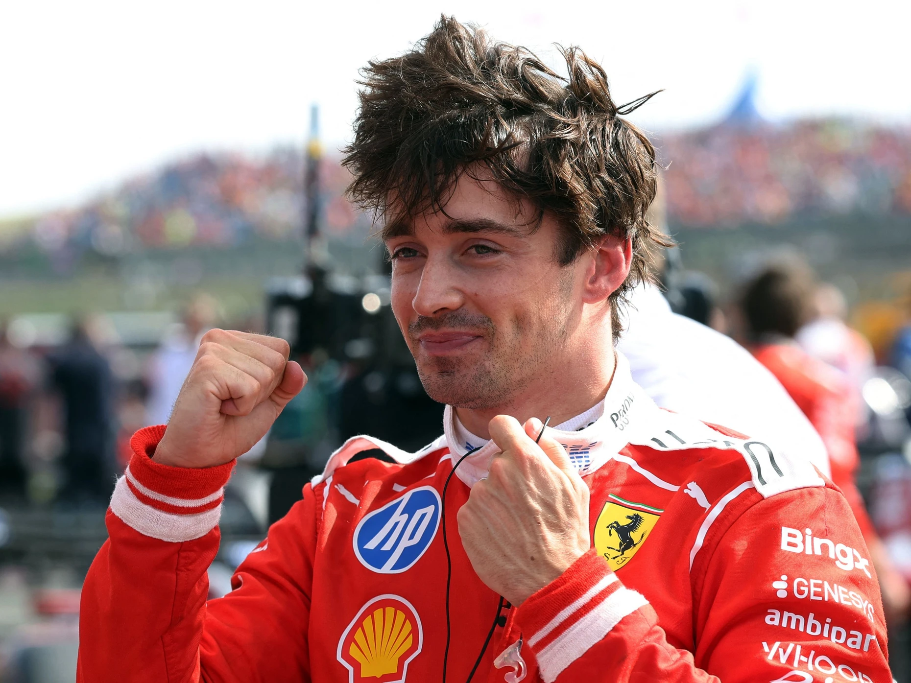 Glücklich in Silverstone: Charles Leclerc gewinnt erstmals seit 2024 ein Formel-1-Rennen.