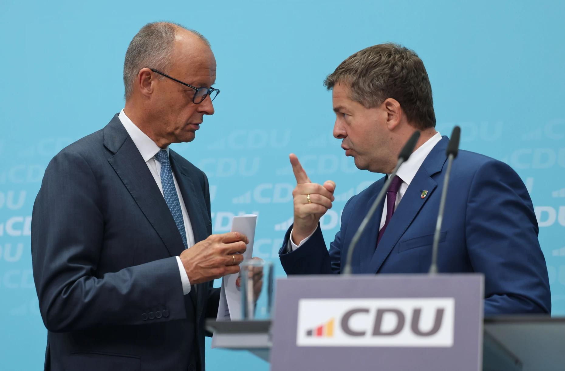 Sven Schulze und Bundeskanzler Friedrich Merz