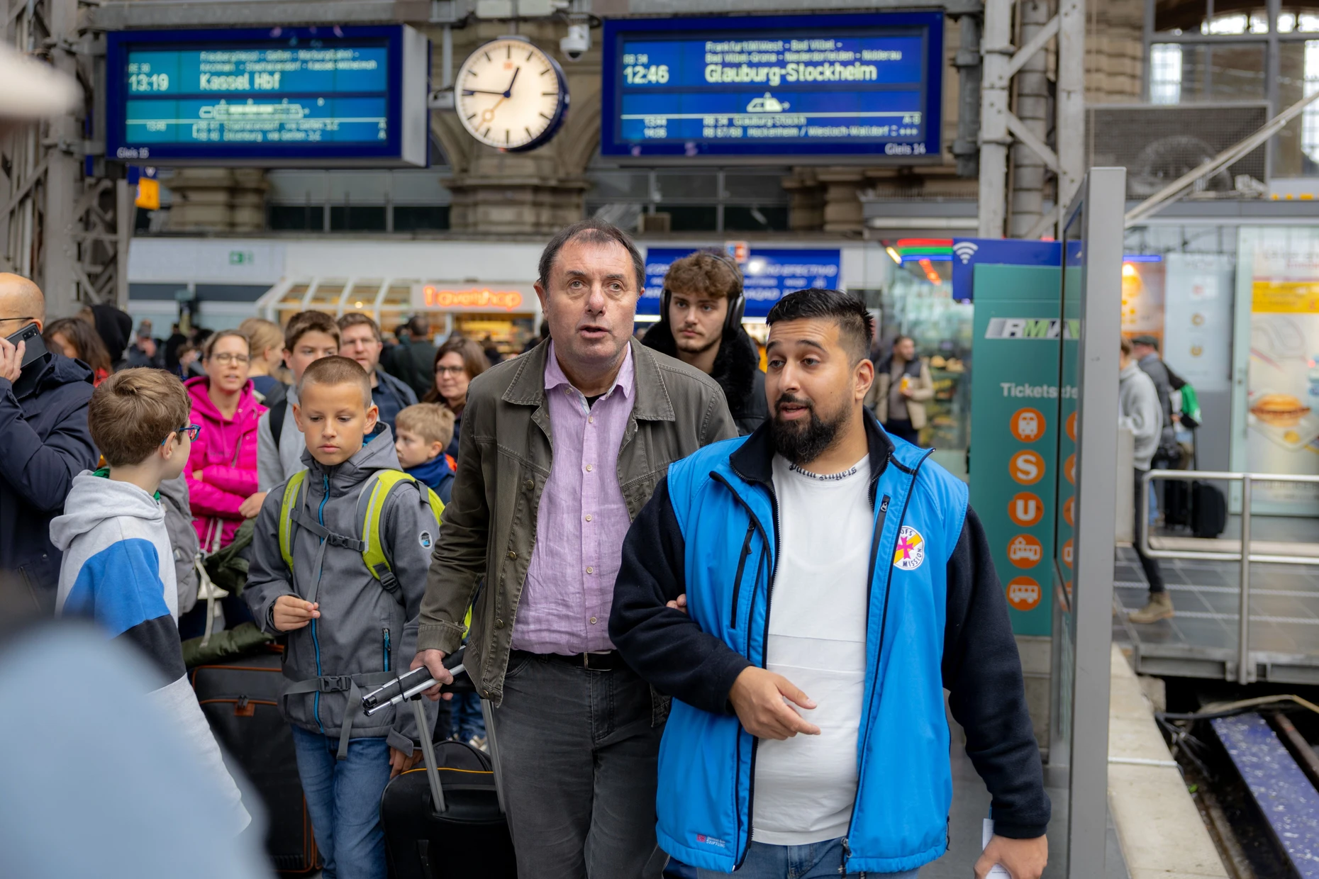 Hilfe durch die Bahnhofsmission: Caritas und Diakonie betreiben die Einrichtung am Frankfurter Hauptbahnhof gemeinsam.