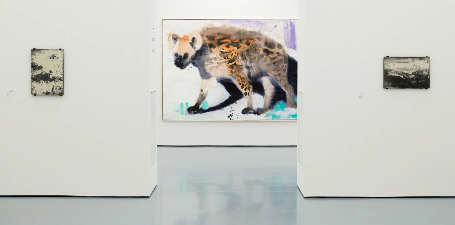  Tuschezeichnung einer Hyäne von Markus Willeke auf der „Grossen Kunstausstellung NRW“ 2026