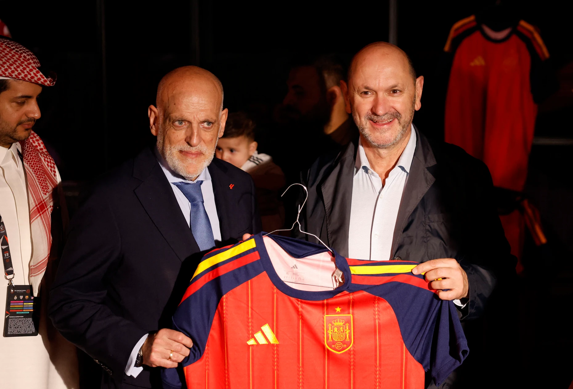 Präsident der spanischen La Liga: Javier Tebas (links)