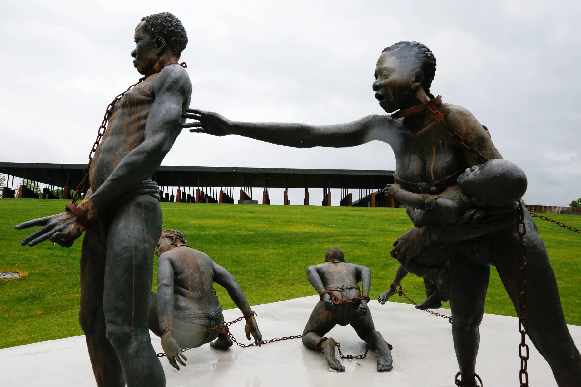 Das „National Memorial for Peace and Justice“ in Montgomery im April 2018