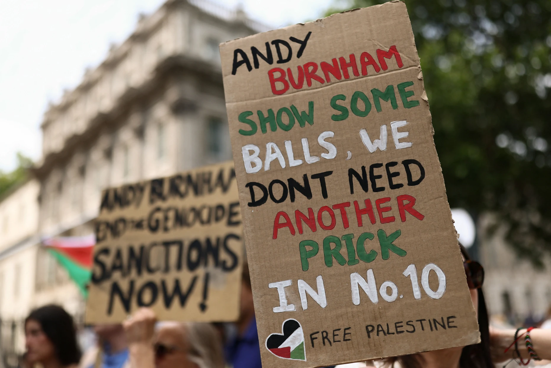 Palästinafreundliche Demonstranten am Samstag in London