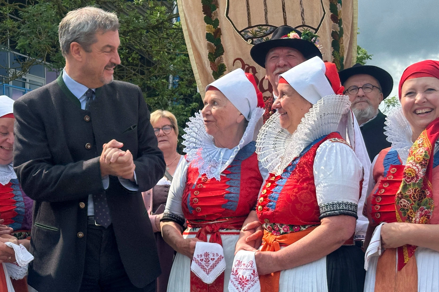 Der bayerische Ministerpräsident Markus Söder (CSU) im vergangenen Jahr auf dem Sudetendeutschen Tag in Regensburg