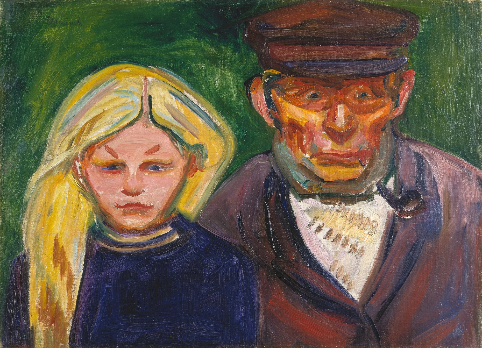 War Kaiser Wilhelm II. viel zu wüst: Edvard Munchs „Alter Fischer mit Tochter“ von 1902 aus dem Städel Museum in Frankfurt