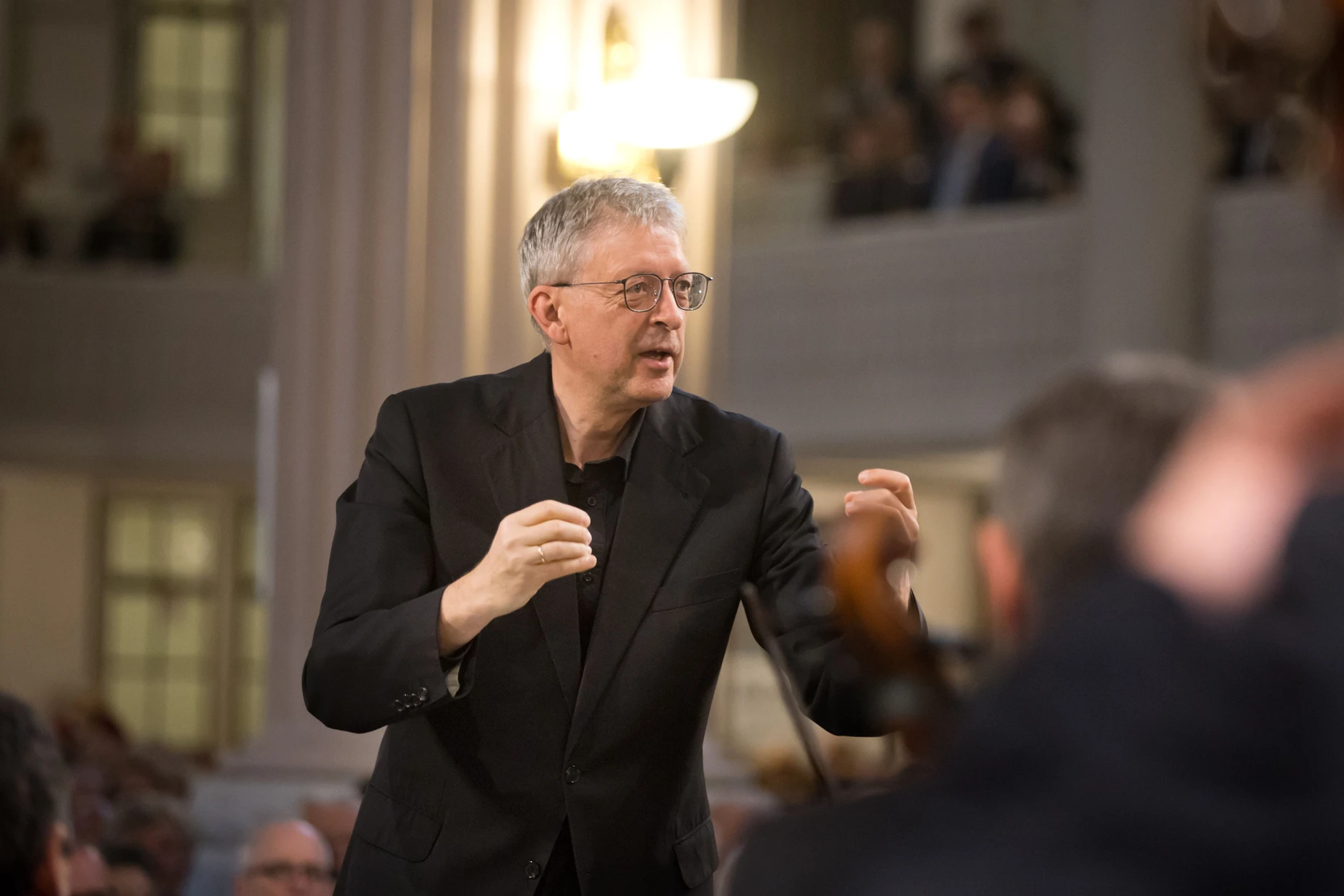 Hans-Christoph Rademann mit der Gaechinger Cantorey in der Nikolaikirche
