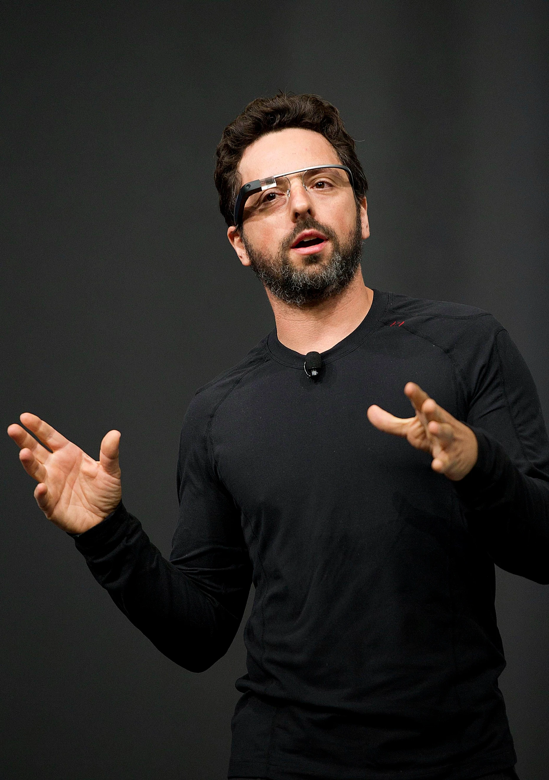 Sah damals gar nicht gut damit aus: Sergey Brin, Mitgründer von Google, 2012 mit der smarten Brille des Konzerns