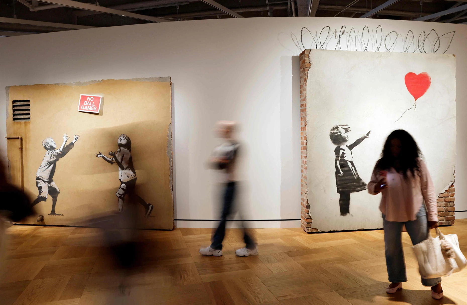 Auch Kunst von Banksy hat ihren Platz in George Lucas' Museum.