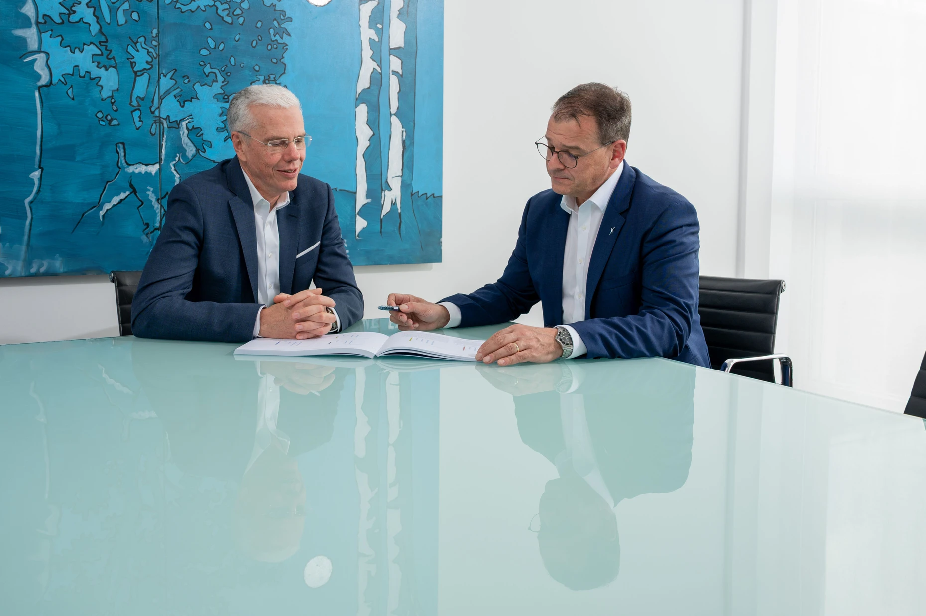 Wechsel: Thomas Ricker (rechts) übernimmt den Vorstandsvorsitz von Christoph Klenk.