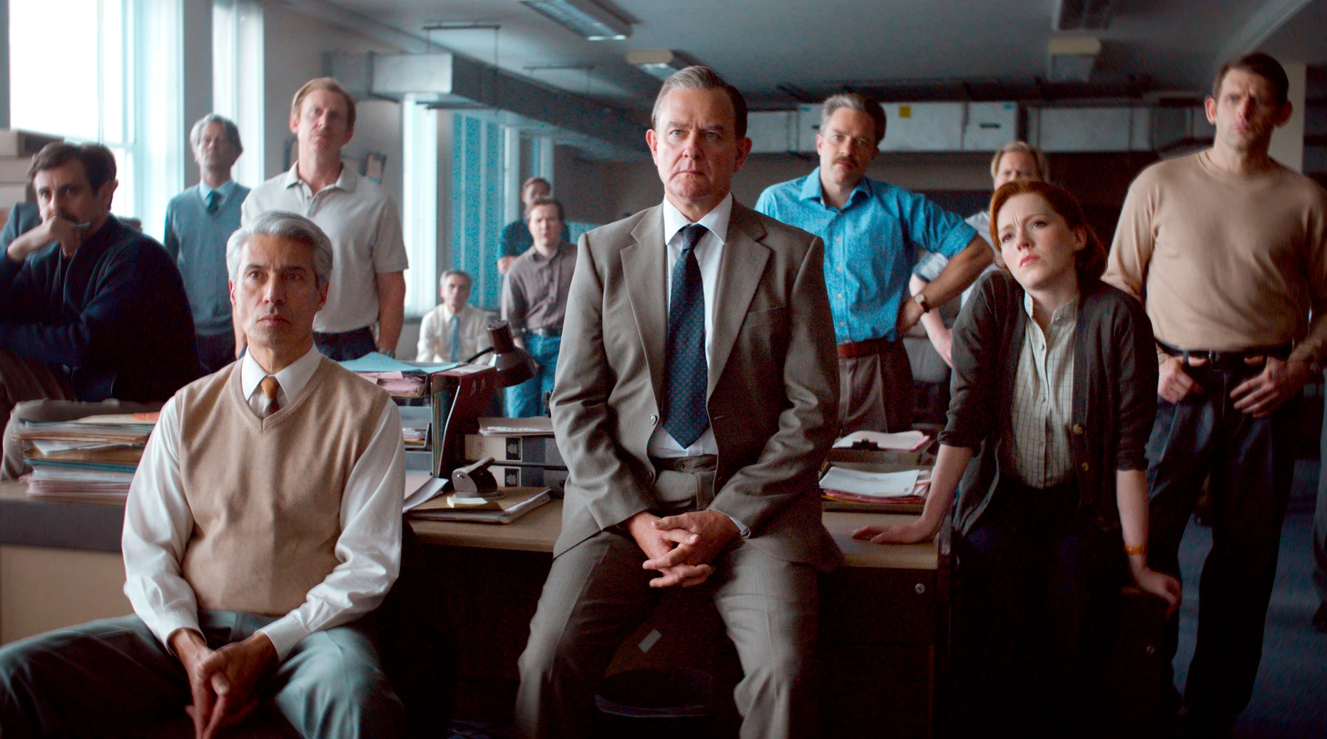 Wo sind die Goldbarren, wer sind die Täter? Detective Chief Superintendent Brian Boyce (Hugh Bonneville, Mitte) und seine Ermittler stehen vor einer großen Aufgabe.
