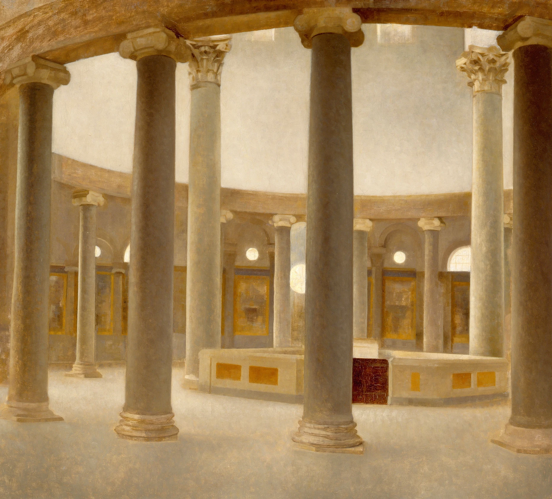  Vilhelm Hammershøis „Das Innere der Kirche Santo Stefano Rotondo in Rom“, 1902