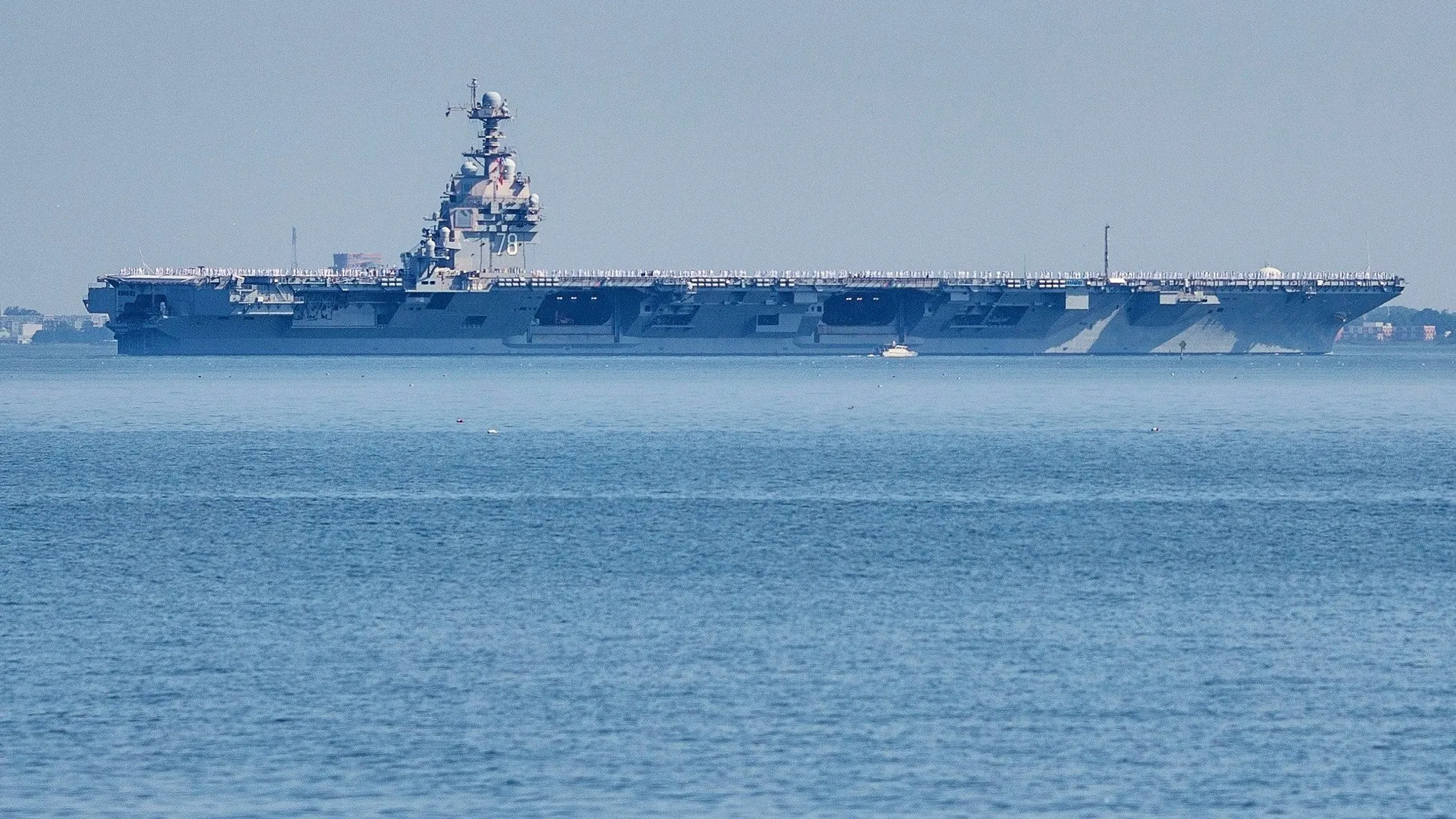 Das größte Kriegsschiff der Welt, der US-Flugzeugträger „USS Gerald R. Ford“, ist in der Karibik im Einsatz.