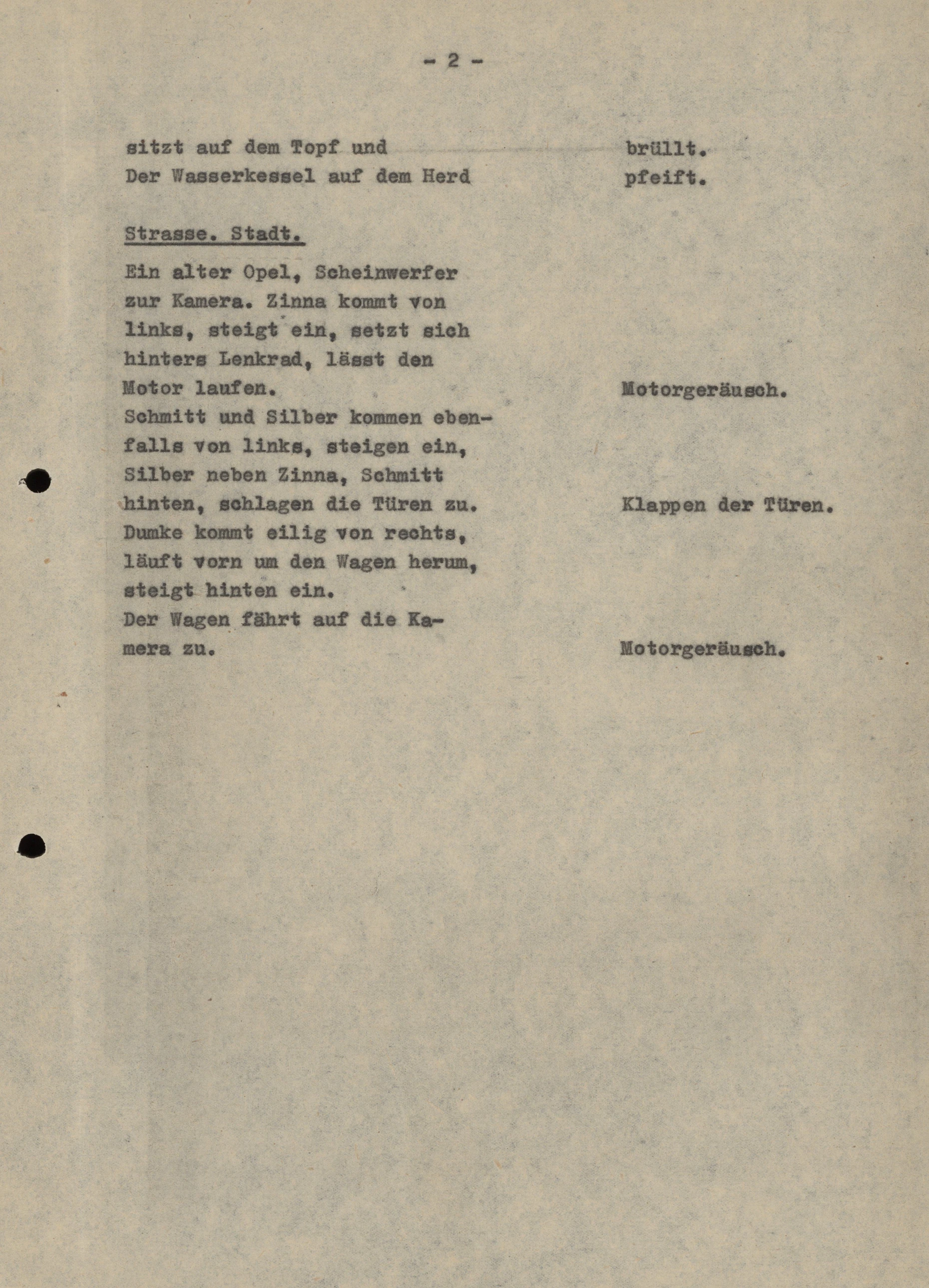 Das DEFA-Drehbuch von Heiner Müller befindet sich heute im Bundesarchiv.