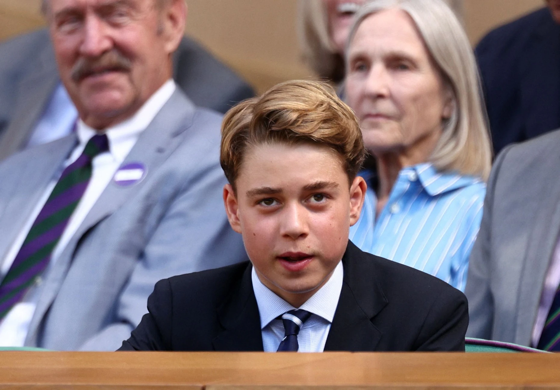 Der künftige Thronfolger: Für Prinz George, hier Anfang August als Zuschauer beim Tennisturnier in Wimbledon, beginnt in dieser Woche wieder die Schule.