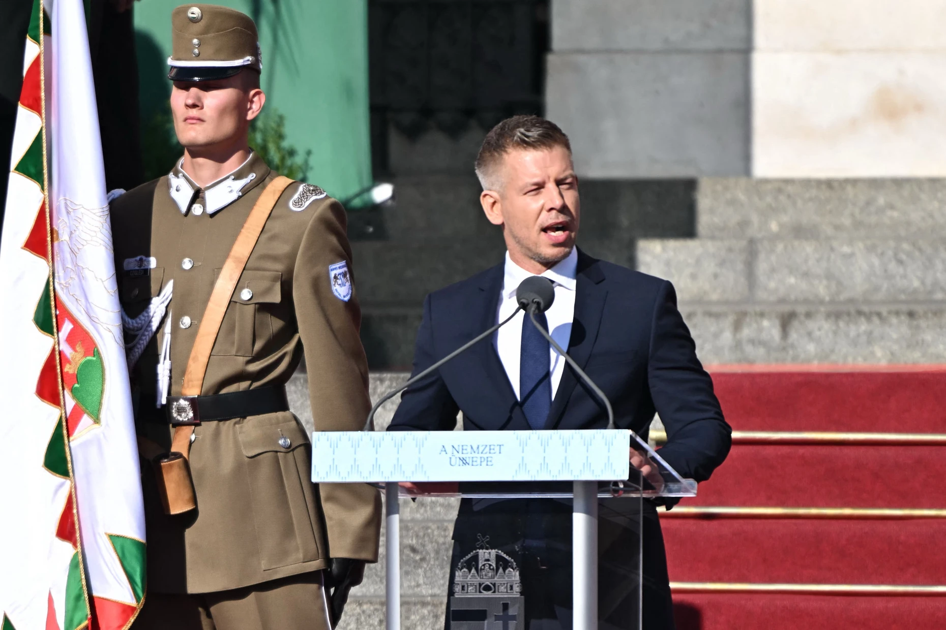 Hat versprochen, aufzuräumen: Peter Magyar am 20. August in Budapest