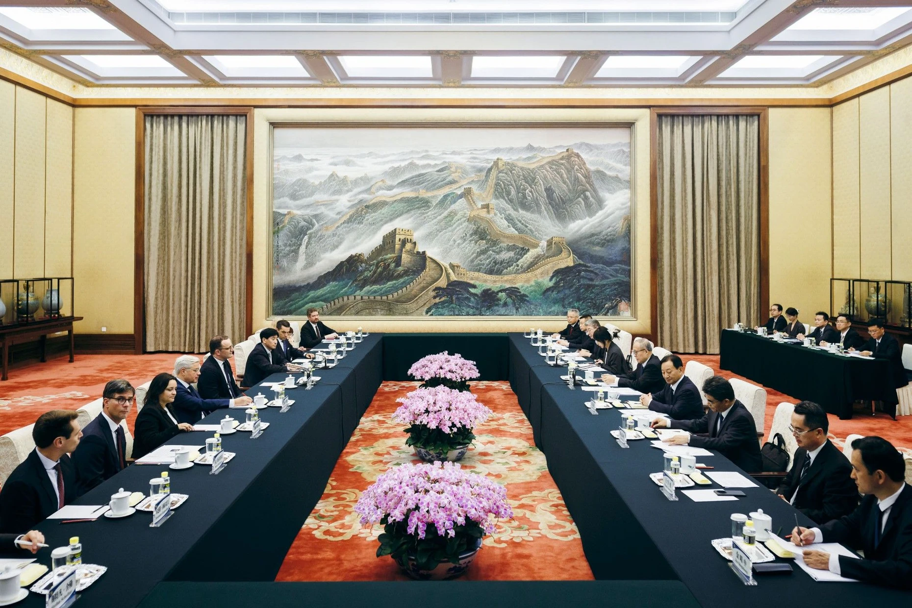 Spahn mit Delegation am Dienstag bei Li Hongzhong, dem Vizevorsitzenden des Ständigen Ausschusses des Nationalen Volkskongresses