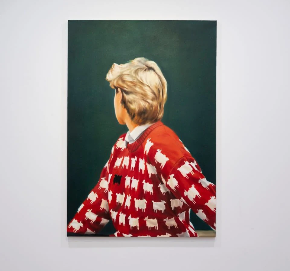 In der Sektion „Premiere“ bei der Galerie Fanta-MLN: Angharad Williams, „Portrait“, 2025
