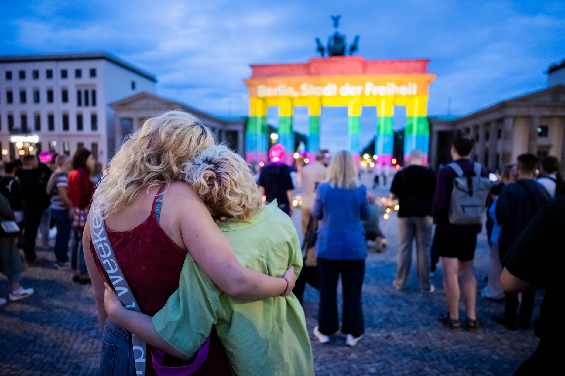 „Berlin, Stadt der Freiheit“: Am Brandenburger Tor