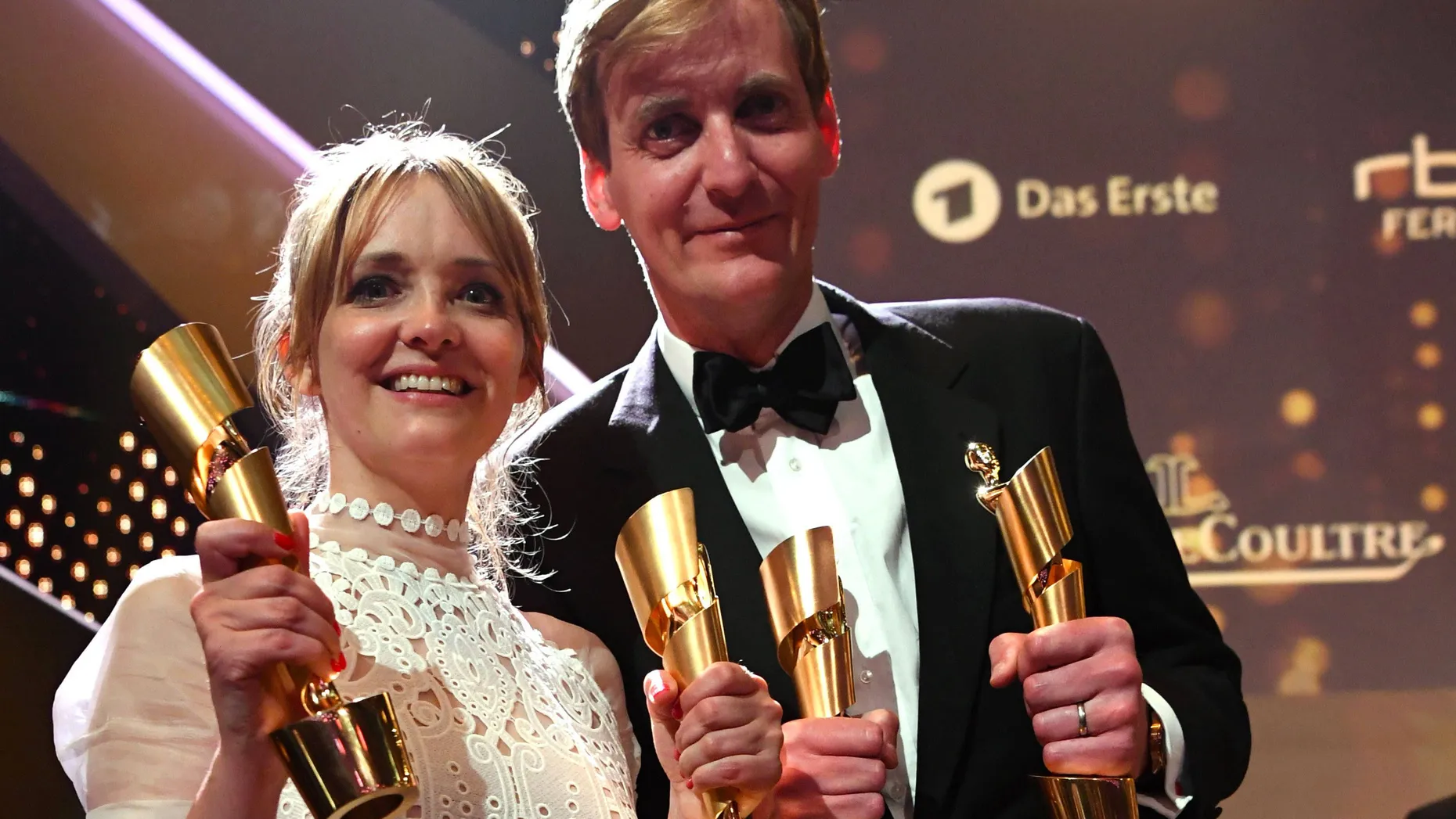 Siegreich mit „Der Staat gegen Fritz Bauer“: Schauspielerin Laura Tonke und Regisseur Lars Kraume