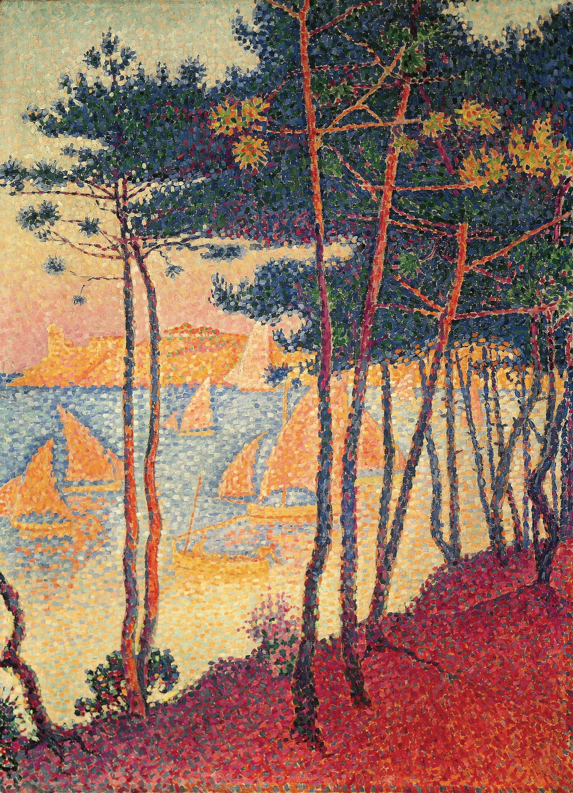 Wie eine Flotte von Geistern: Signacs „Segel und Pinien“ von 1896