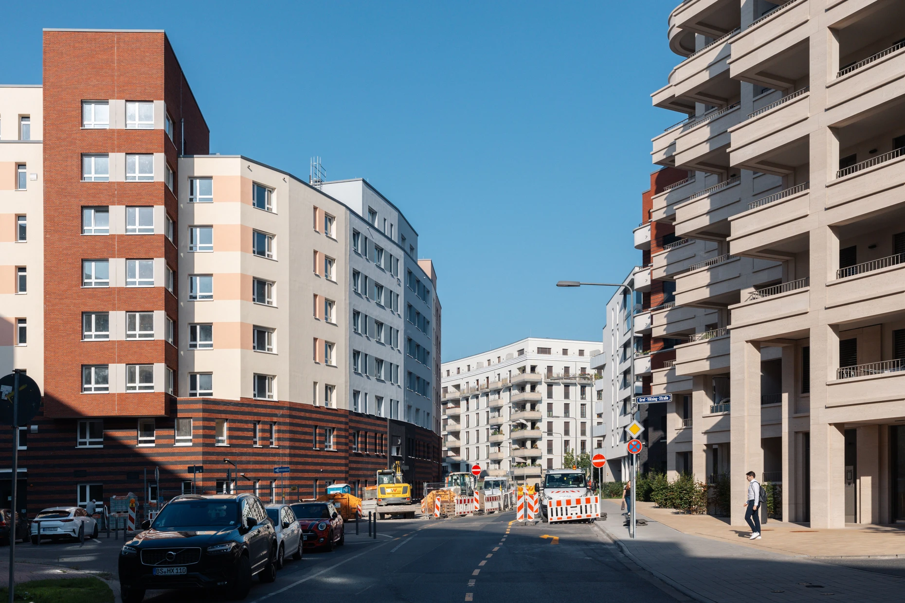 Otro barrio de Frankfurt: los residentes suelen mudarse uno por uno.