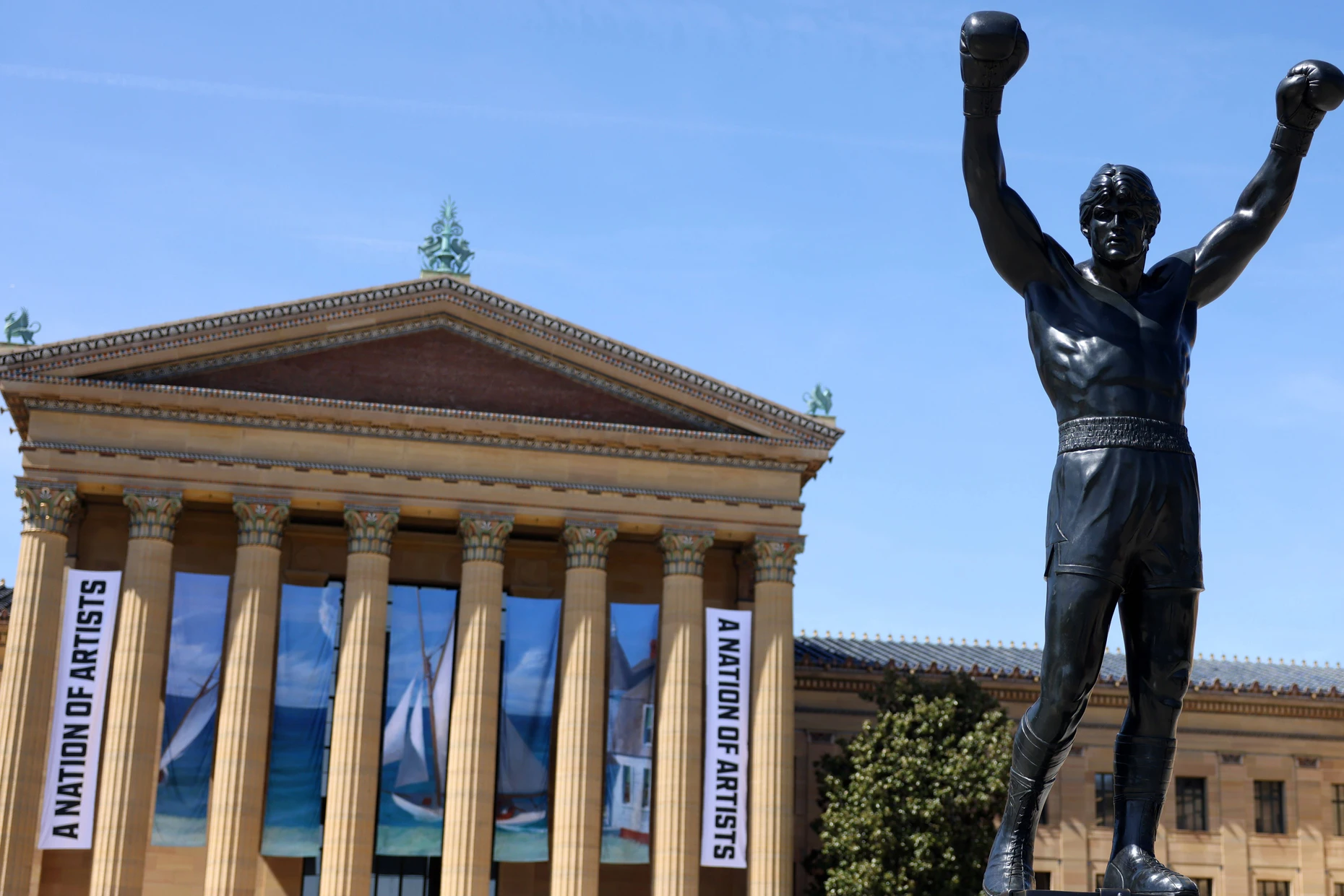 Ein Mann boxt sich hoch: Der Underdog Rocky wird in Philadelphia mindestens genauso verehrt wie die Gründerväter.