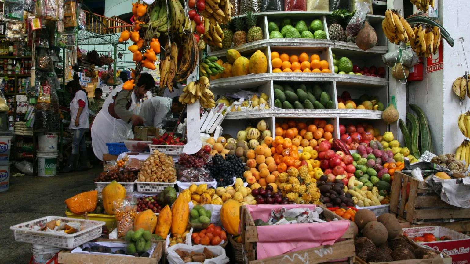 Natürlicher Reichtum: auf dem Markt von Surquillo