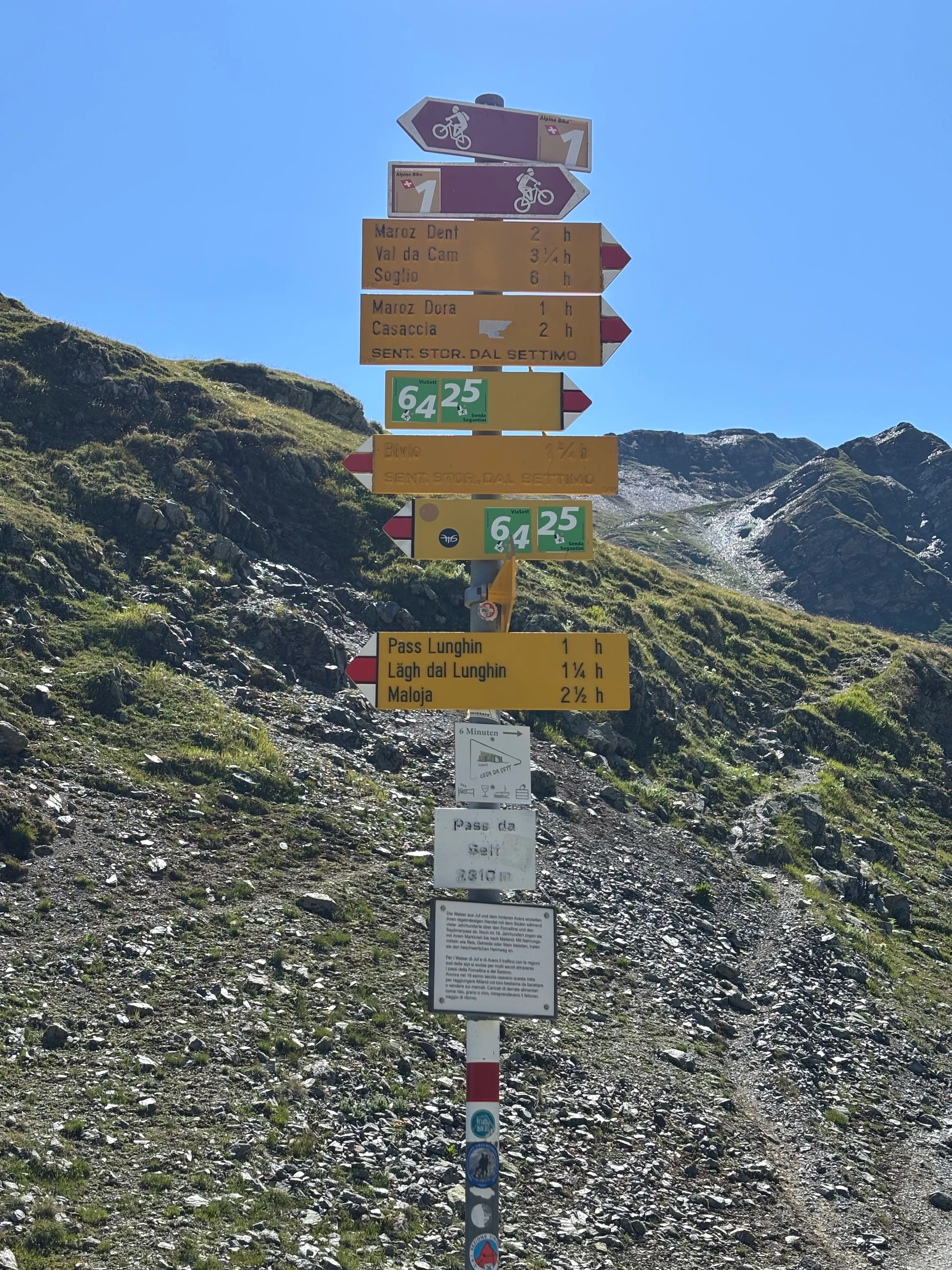 Auf der Via Sett gilt es, viele Passhöhen zu überwinden.