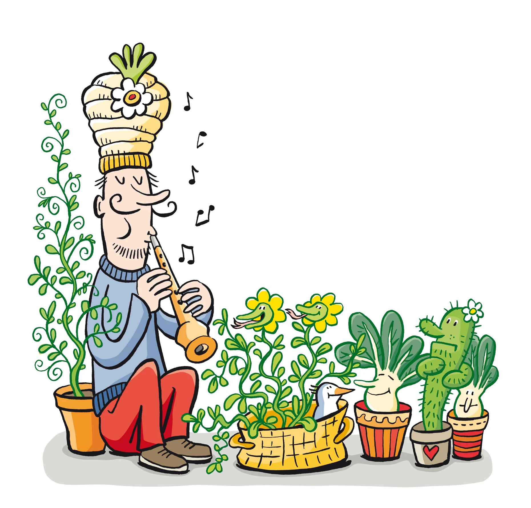 Wenn Pak Choi Musik hört - Blumenmusik