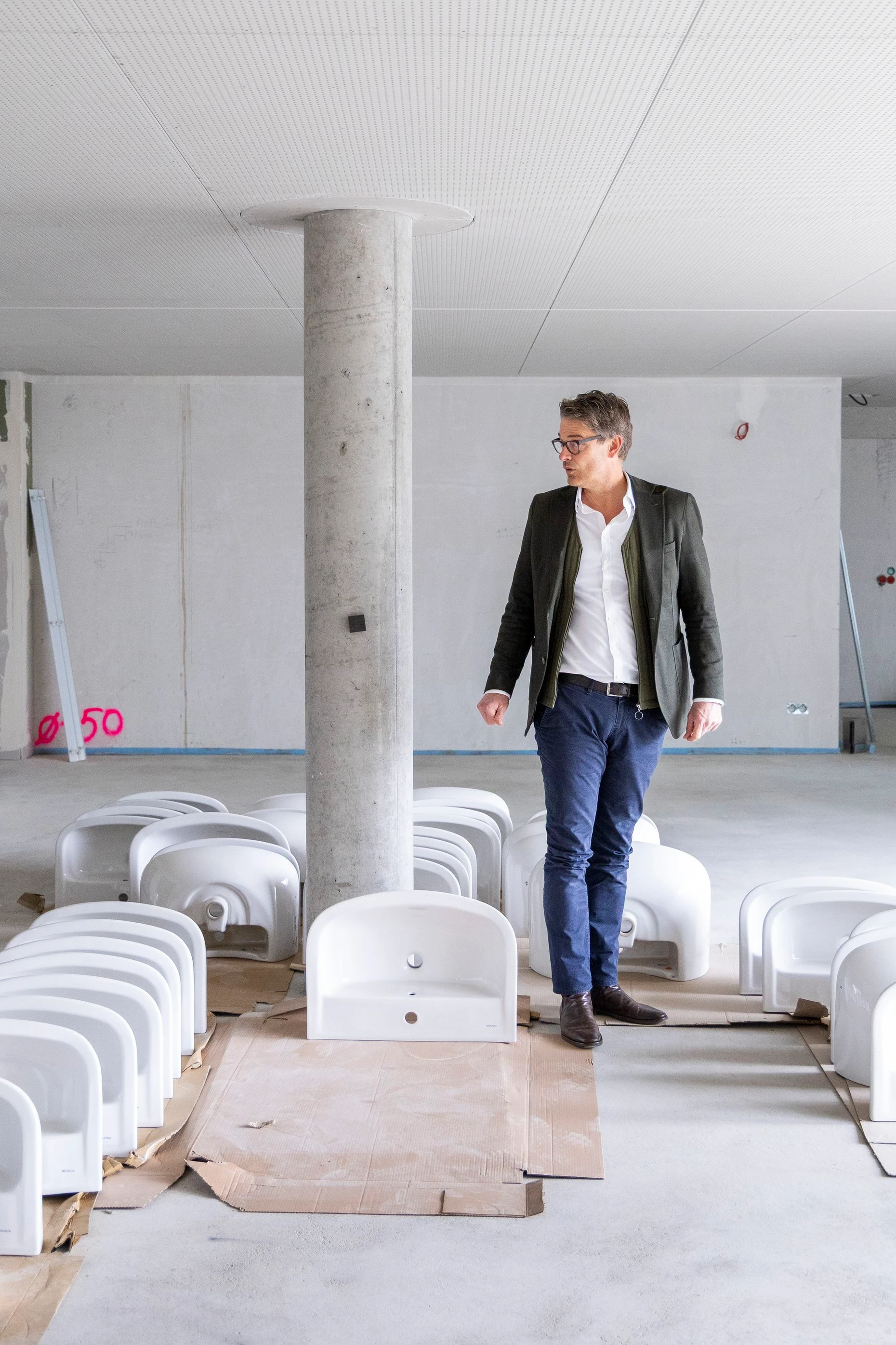 Baustellenbesichtigung mit dem Compassio-Chef