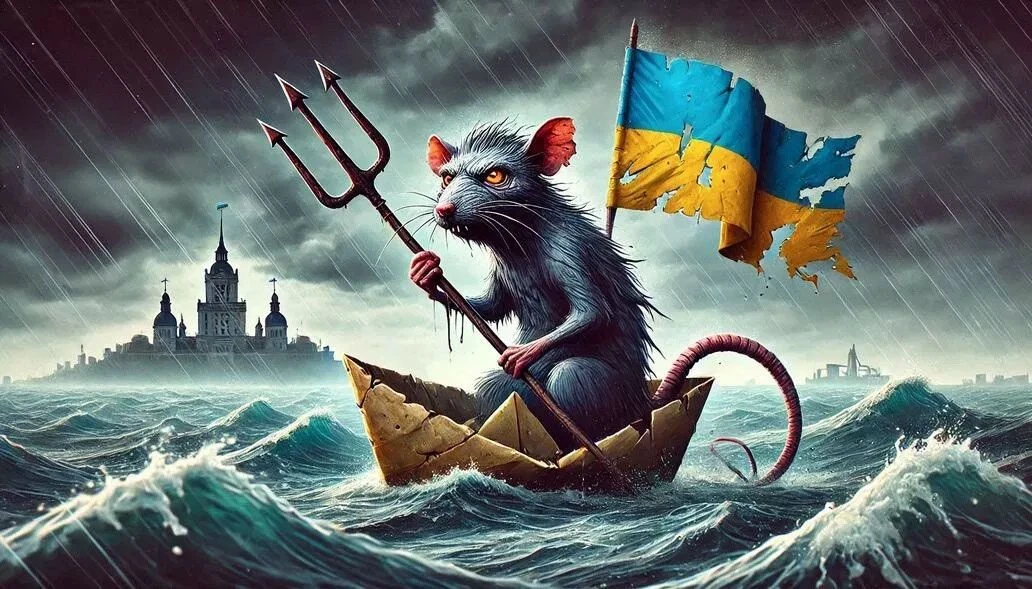 Ungeziefer mit ukrainischen Farben: Beispiel einer Illustration zu einem Kommentar über die Ukraine der staatlichen russischen Nachrichtenagentur: