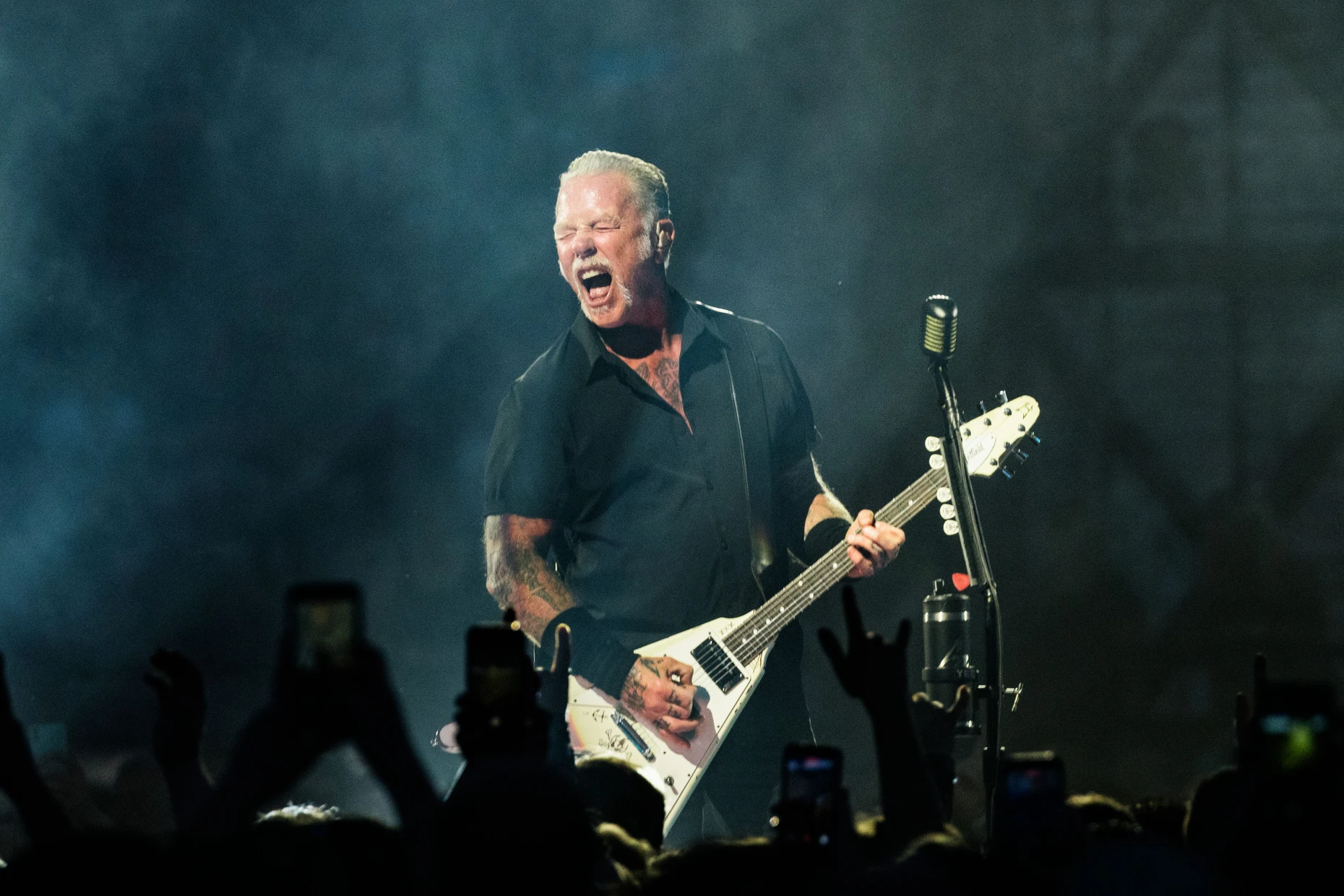 Kreiiisch: James Hetfield, Sänger und exzellenter Gitarrist von Metallica