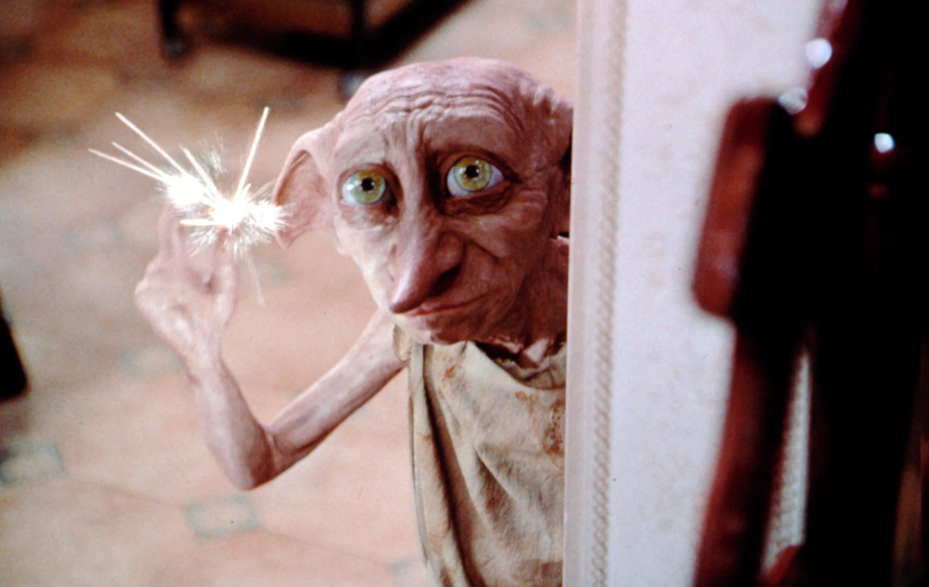 Ein Helfer wird befreit: Szenenbild aus „Harry Potter and the Chamber of Secrets“ von 2002.