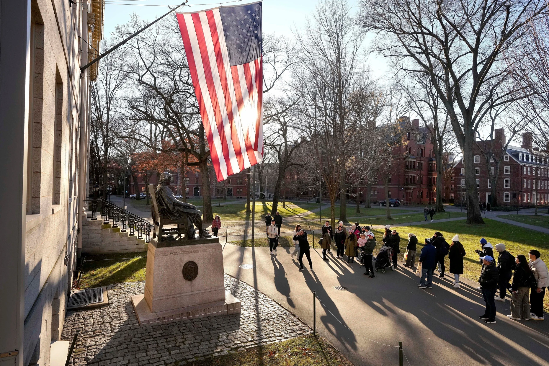 Traum akademischer Freiheit: Harvard Yard in Cambridge, Massachusetts.