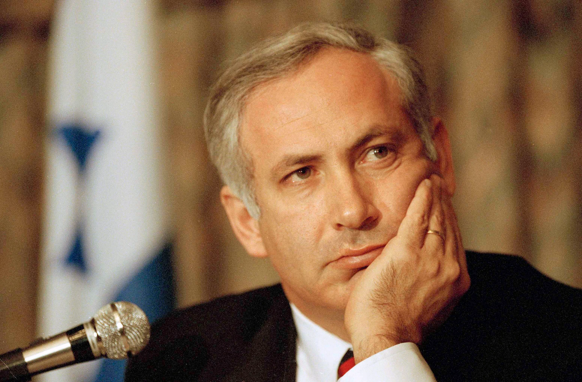 Netanjahu im Jahr 1991 in Washington als stellvertretender Außenminister der Regierung Shamir
