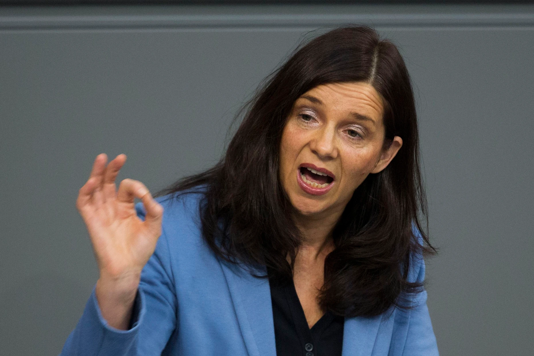 Die damalige Spitzenkandidatin der Grünen Katrin Görding-Eckardt bei einer Bundestagsrede im Jahr 2013