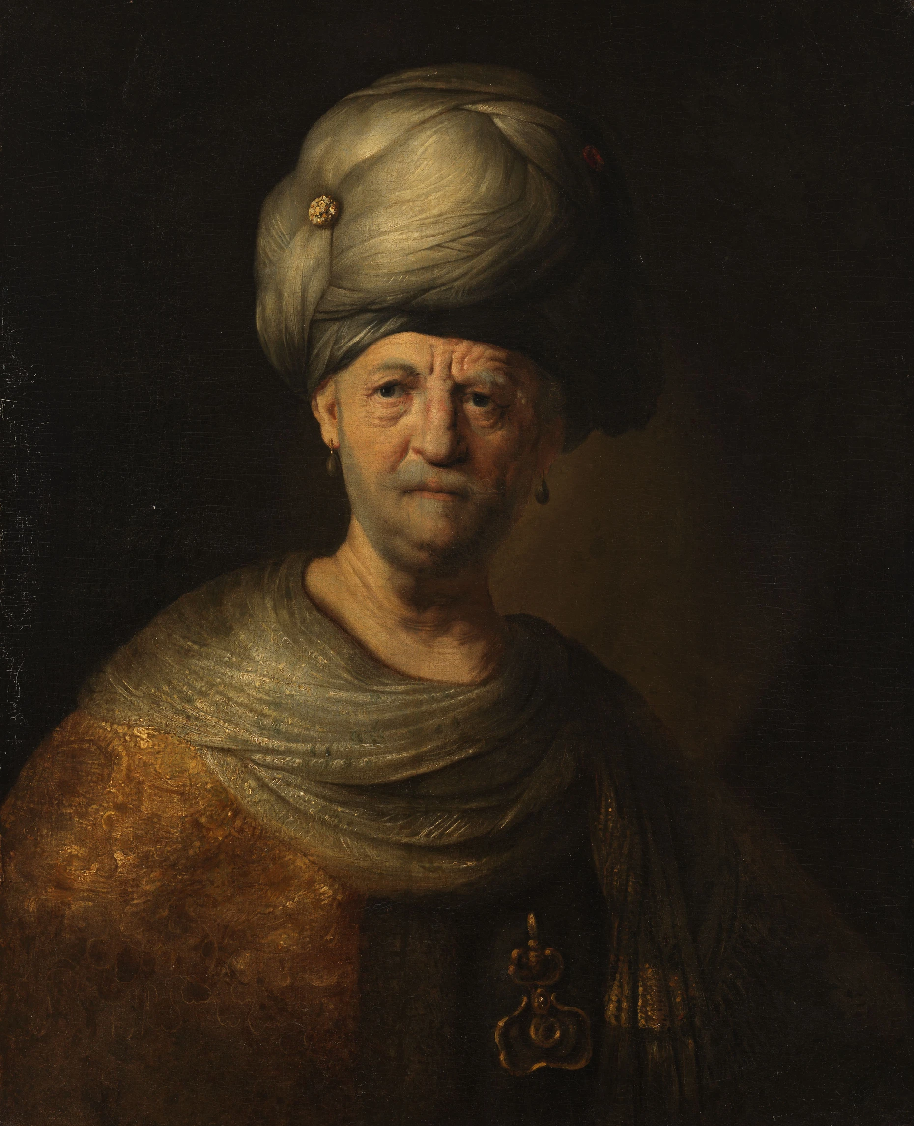 Tronie aus der Werkstatt Rembrandt van Rijns: „Mann mit Turban“