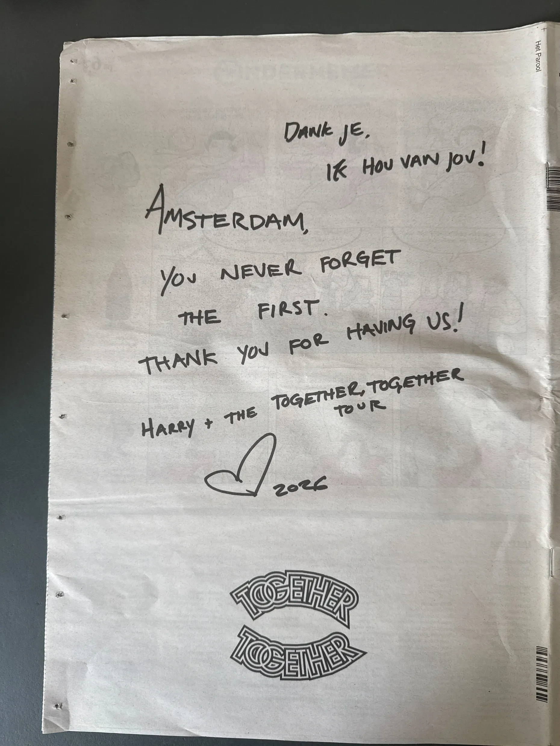 „Man vergisst nie das erste Mal“: die Anzeige von Harry Styles