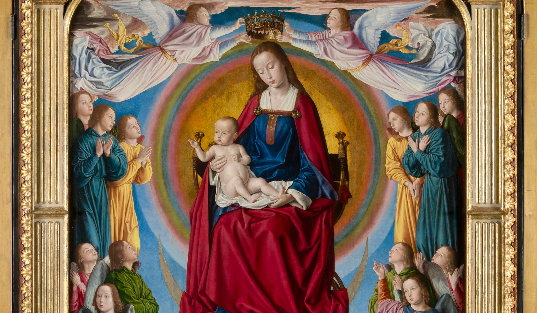 Der Unbefleckten Empfängnis galt die besondere Verehrung der Stifter: Die zentrale Tafel von Jean Heys Triptychon von Moulins