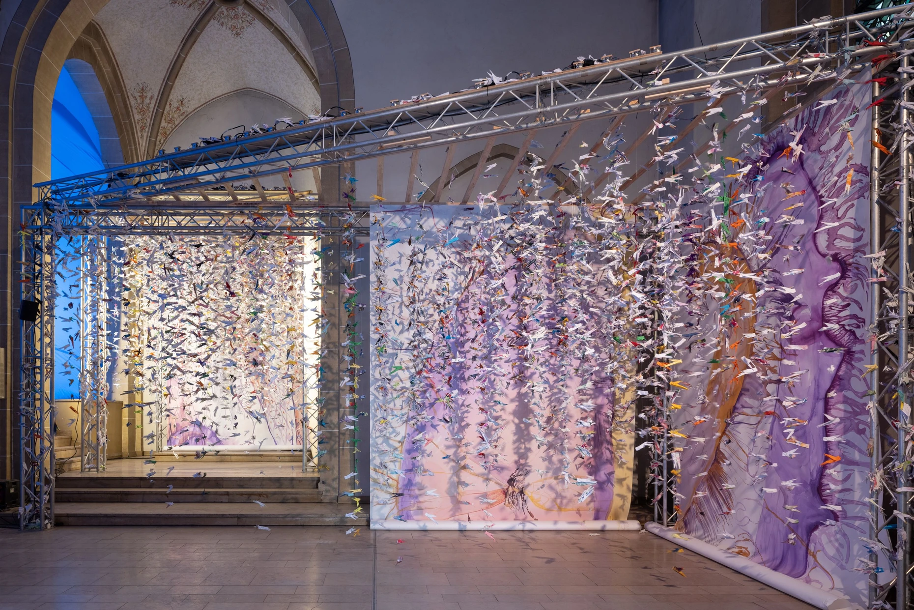  Installation, die Havin Al-Sindy zusammen mit Gelsenkirchener Schülern erarbeitet hat.