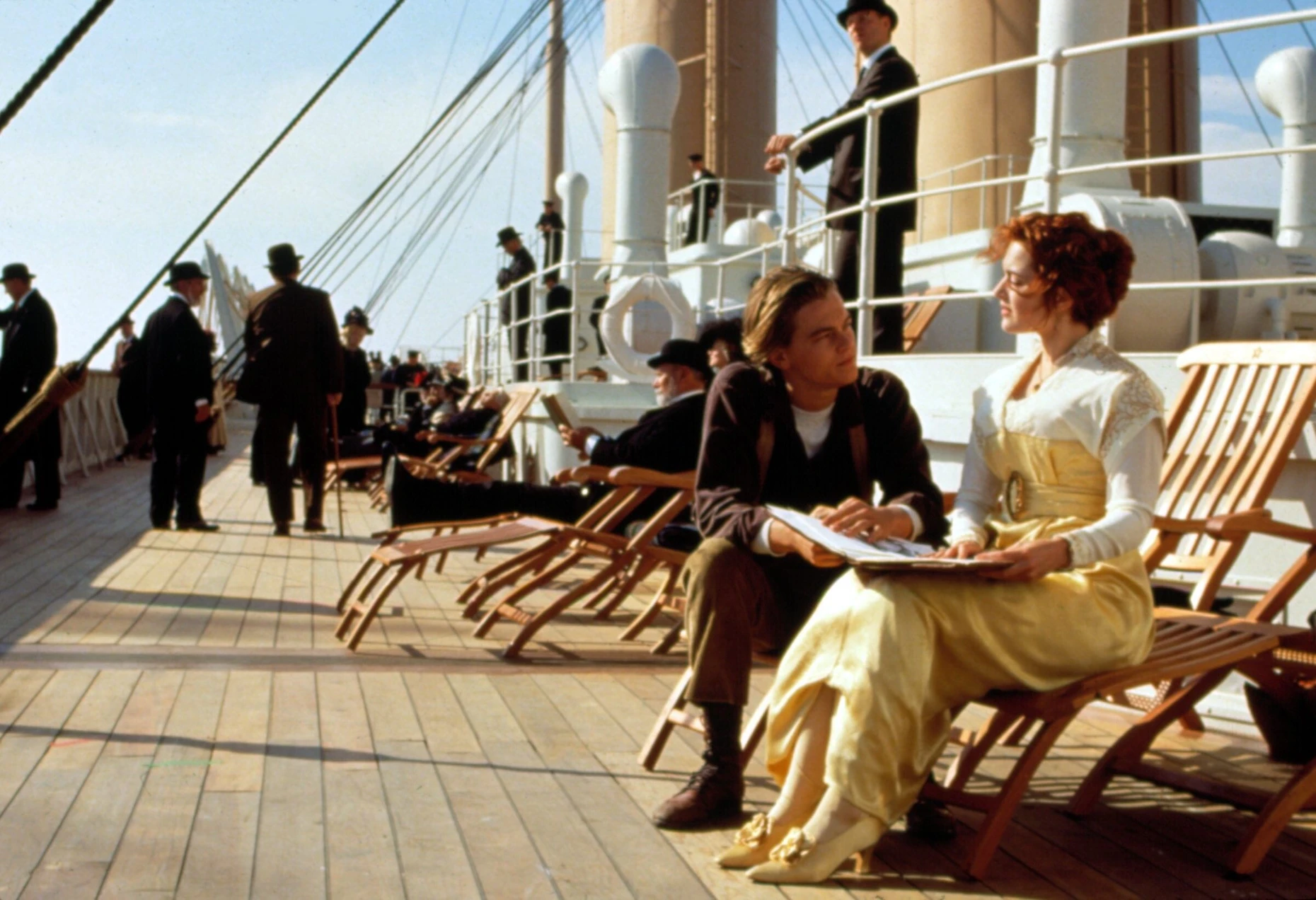 Zwei, ohne die es die zweite Queen Mary vielleicht nicht gegeben hätte: Jack und Rose auf der „Titanic“.