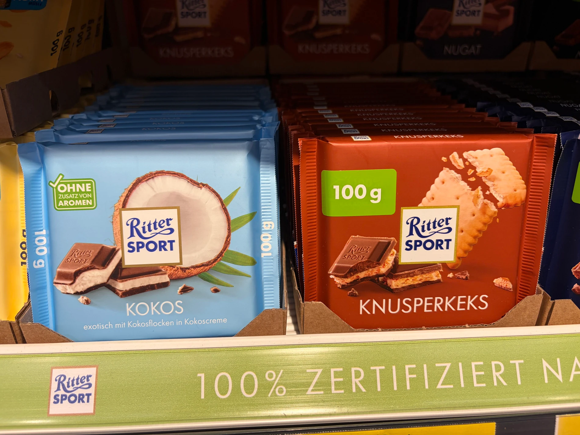 Ritter-Sport: Verpackung bekommt Sticker wegen EU-Richtlinie