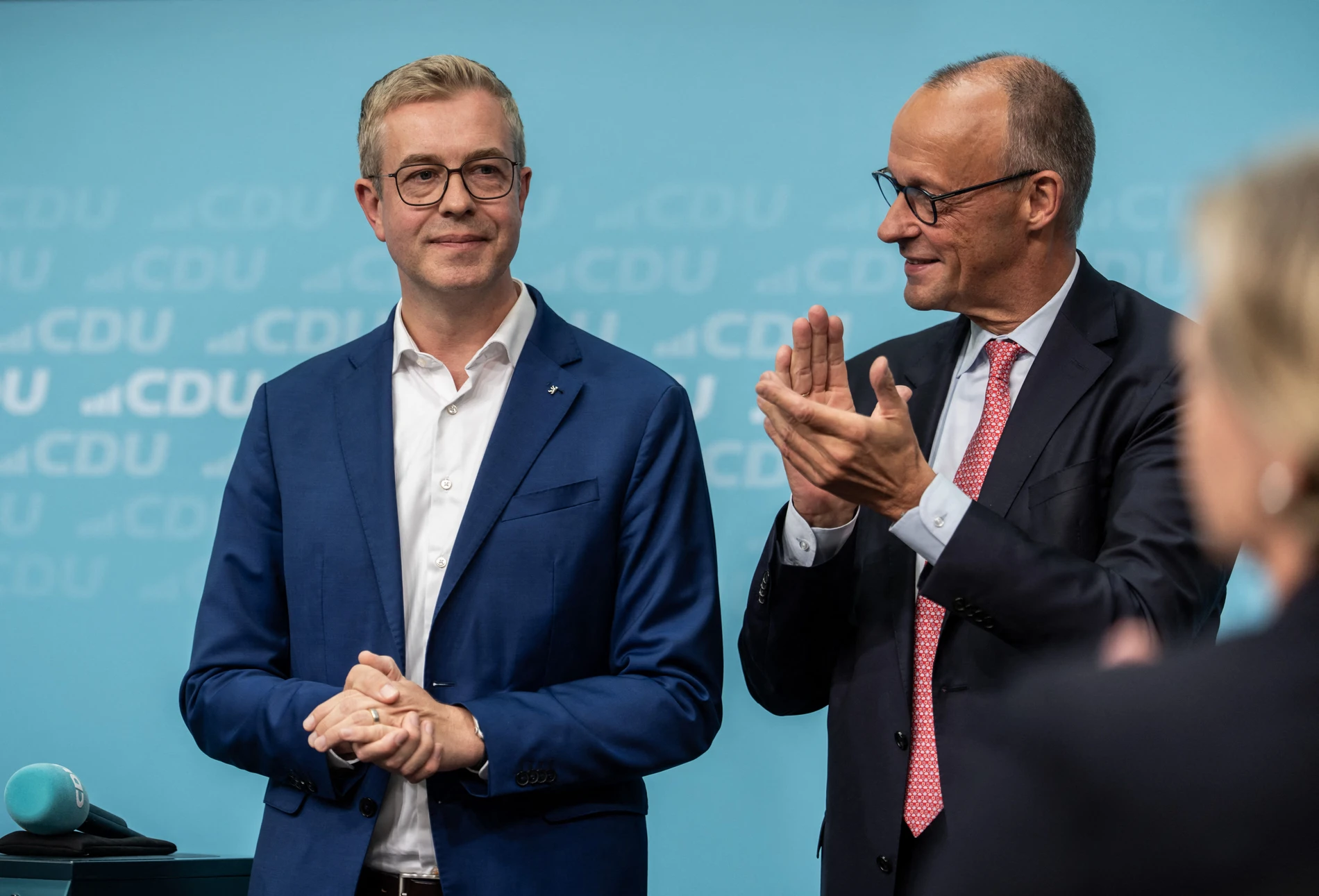 Merz und Evers treten auf vor Berlin Wahl 2026